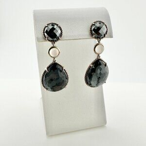 David Yurman Grisaille Triple Drop Earrings - VERY RARE